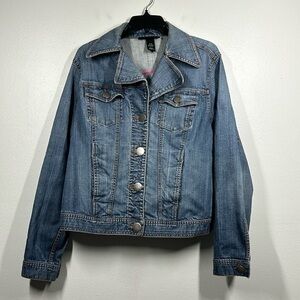 Venezia Denim Jacket Crop Stretch Y2K‎ Size 14/16 Stretch